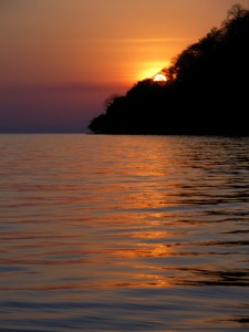 Sunset over Lake Malawi